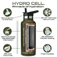 thumbnail image 2 of 20oz (Fluid Ounces) Fluid Ounce Standard Mouth Hydro Cell Stainless Steel Water Bottle Army, 2 of 3