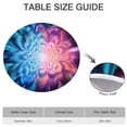 thumbnail image 6 of Colorful Burst Pattern Round Fitted Tablecloth with Elastic Edge,Dining Table Cover Waterproof,Outdoor Round Tablecloth for Camping,Dining,Indoor and Outdoor, 6 of 7