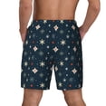 thumbnail image 2 of Lsque Mens Swim Trunks Christmas Snowflakes1 Pattern - Bathing Suit Compression Liner - Beach Swim Shorts Swimwear - (S-3XL) - Stretch Quick Dry -XX-Large, 2 of 9