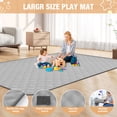 thumbnail image 4 of Babyeap Large Baby Playpen with Mat,71"x50"Playpen for Babies and Toddlers,Baby Play Yard Baby Fence Play Area Indoor Outdoor,LightGray, 4 of 7