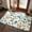 Orange,Lake Blue,Grass Green, variant on Front Door Mat Indoor Outdoor 19.7"x31.5",Vintage Navy Blue Absorbent Non Slip Welcome Mat,Farmhouse Retro Dark Solid Color Linen Texture Low Profile Entryway Rug for Front Entrance Porch Back Door
