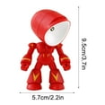 thumbnail image 2 of Magnetic Suction Small Night Light Robot Lamp with 1 Set Spare Battery Portable Desktop Ornament LED Night Light Energy Saving USB Rechargeable Decorative Lamp, E, 1pc, 2 of 9