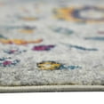 thumbnail image 5 of 8' Orange and Ivory Floral Power Loom Runner Rug, 5 of 5