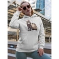 thumbnail image 2 of Ferret Portrait Hoodie Women -SPIdeals Designs, Female XX-Large, 2 of 4