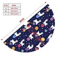 thumbnail image 3 of Picia Lama in Space Print Christmas Tree Skirt , Christmas Tree Skirt Ornaments for Merry Christmas Holiday Party Decorations Indoor Outdoor-48", 3 of 7