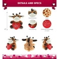 thumbnail image 2 of DolliBu I LOVE YOU Plush Sparkling Big Eye Giraffe – Cute Stuffed Animal with Heart for Valentines, Anniversary, Romantic Date, Boyfriend, or Girlfriend Gift – 6 Inches, 2 of 6