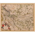 thumbnail image 2 of De Wit 23x20 Gold Ornate Wood Framed with Double Matting Museum Art Print Titled - Brandenburg Germany - De Wit 1688, 2 of 4
