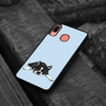 thumbnail image 4 of WIRESTER Shockproof Soft Rubber Cover Case for Samsung Galaxy A20 / A30 6.4" 2019, Boston Terrier Dog Lying Down Looking Up On Light Blue Background, 4 of 5