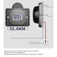thumbnail image 4 of NWOKYZGH USB Car Charger, Mini Panel Dual Socket Power Adapter Outlet with Cap Quick Surface Mount Multi Device Charging for Cars Bus Boat, 4 of 7