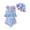 Multicolor, variant on LRen Girls Bathing Suits Size 8 3 Piece Ruffles Bikini Swimwear for Kids Funny Summer Rash Guard Bathing Suit Girls Beach Swimwear Summer Beach Outfit