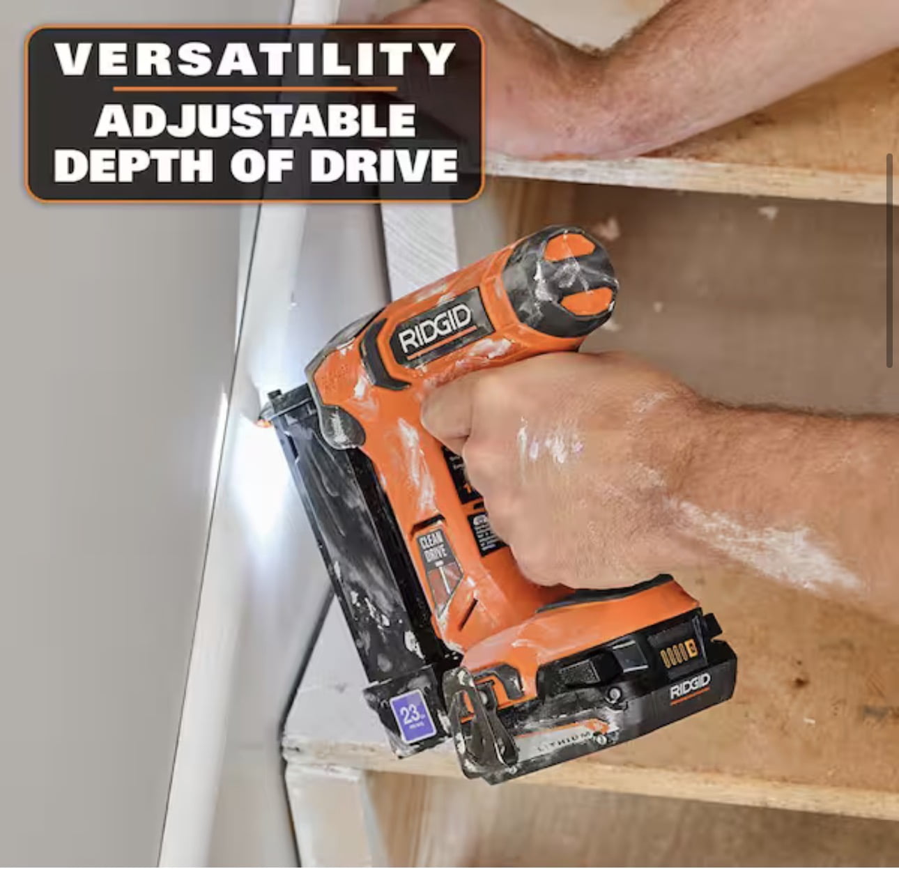 RIDGID 18V Cordless 23-Gauge 1-3/8 in. Headless Pin Nailer (Tool Only)