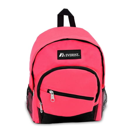 Everest 13" Slant Backpack, Hot Pink All Ages, Unisex 6045S-HPK/BK, Carrier and Shoulder Book Bag for School, Work, Sports, and Travel