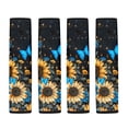 thumbnail image 5 of Chririnla Car Seat Belt Pads Magic Tape Seat Belt Shoulder Pad Polyester Soft, Suitable for SUV Truck, Butterfly Sunflowers Pattern, 5 of 8