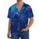 thumbnail image 1 of Fotbe Deep Sea Glowing Fishes Camisa Estampada de Manga Corta para Hombre, Casual de Verano, Estilo Playero, Sin Arrugas-3X-Large, 1 of 5
