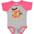 thumbnail image 3 of Inktastic Halloween Trick-or-Treat with Spider and Bats Boys or Girls Baby Bodysuit, 3 of 5