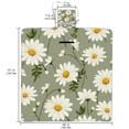 thumbnail image 2 of Daisy Canvas Beach Blanket Picnic Mat for Outdoor Activities - Waterproof and Sandproof, Large Size for Family Gathering and Beach Fun, 2 of 6