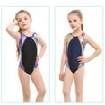 thumbnail image 6 of WOLLED Kids Girls Athletic Swimsuit Toddler One Piece Swimwear for Practice and Competition Sport Training Bathing Suit 3-11Y, 6 of 11