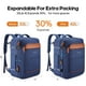 thumbnail image 2 of Mochila Bagsure Travel 42L para equipaje de mano con puerto USB, 2 of 7