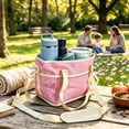 thumbnail image 2 of Family Size 4 Compartment Insulated Drink Bag, 4 Slot Tumbler Carrier with Removable Divider & Adjustable Strap, Water Bottle & Coffee Holder Tote for Hiking, Sports, Travel and Daily Outings, 2 of 7