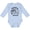 AE-Light Blue, variant on Summer Vacation Mode Virginia Beach Virginia Boys or Girls Long Sleeve Baby Bodysuit