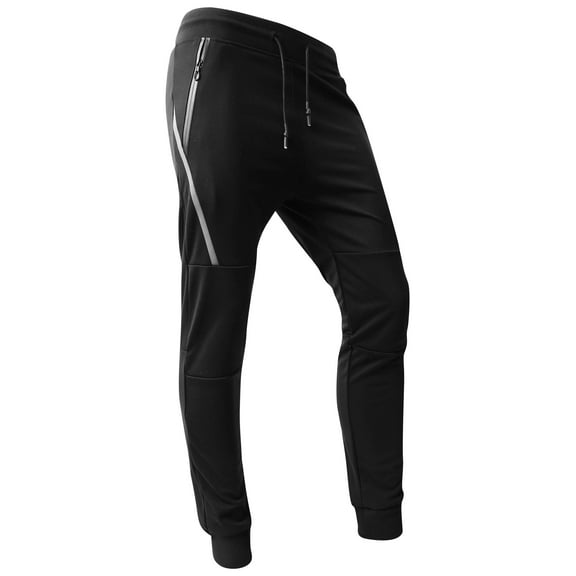 Ma Croix Mens Tracksuit Zip Up Hoodie Jacket and Jogger Pants Slim Fit Premium Athletic Active Training