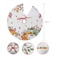 thumbnail image 7 of Sage Green Fall Christmas Tree Skirt 48 Inches Large Christmas Skirt Tree, Orange White Pumpkins Sunflower Thanksgiving Maple Tree Skirt Christmas Decorations for Fireplace Party Indoor Outdoor, 7 of 7
