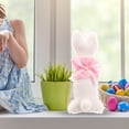 thumbnail image 3 of RUIG Easter Fabric Bunnies Farmhouse Rustic Bunny Spring Decor Vintage Plaid Easter Rabbit Decor Spring Stuffed Animal for Home Tiered Tray Basket Bowl Filler Rabbit Collections, 3 of 5