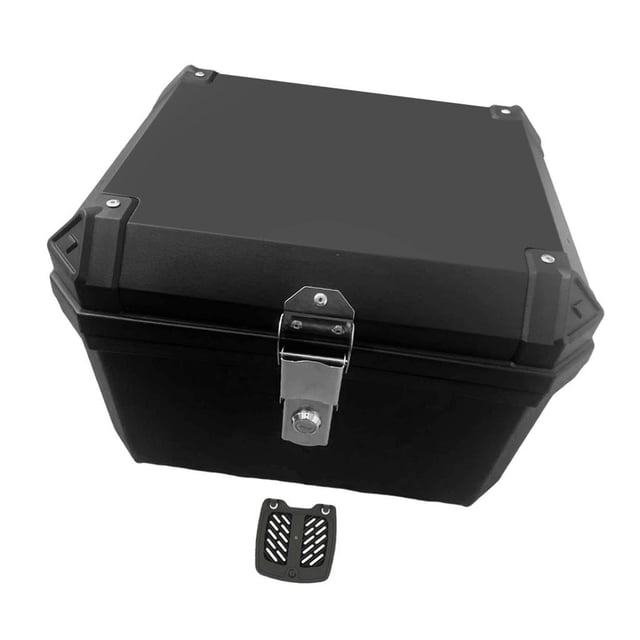 Top Case genérico para motocicleta, baúl trasero para motocicleta, maleta para equipaje, cerradura de seguridad Negro 45L