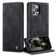 thumbnail image 3 of CaseMe for iPhone 14 Pro Max, Wallet Case Soft PU Leather Flip Case Magnetic Stand Flip Protective Cover Leather Case with ID & Credit Card Slots Holder Case-Black, 3 of 8