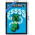 thumbnail image 3 of Minecraft - Creeper SSS Wall Poster, 14.725" x 22.375", Framed, 3 of 3