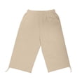 thumbnail image 6 of Weikingp Womens Bermuda Shorts，Shorts For Women Womens Casual Shorts Bermuda Shorts With Pockets Capri Shorts For Women Cotton Linen Shorts Womens Dressy Shorts Brown M, 6 of 9