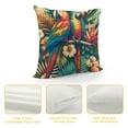 thumbnail image 4 of GOSMITH Pillow Protector Parrots Sea Beach Hawaiian Palm Tree Banana Leaf Flowers Printed Pillow Cover Summer Colorful Hawaiian Tropical Plants Palm Leaf Couch Pillows Decoration for Sofa Couch, 4 of 5