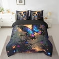 thumbnail image 2 of Erosebridal Animal Butterfly Bedding Sets King Size,Starry Sky Bed in a Bag King size,Botanical Plants Bedding King Size,Ultra Soft Bling Room Decorative,Reversible,7 Pieces, 2 of 6