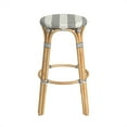 thumbnail image 3 of Butler Specialty Company Tobias Round Rattan 30" Bar Stool - Gray & White Stripe, 3 of 7