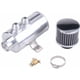 thumbnail image 2 of Colector de aceite de motor de automóvil, tanque separador de aceite de 750 ML y kit de colector de aceite de aluminio de aire Tanque de respiración de aceite con filtro de aire,Plata TUNC Sencillez, 2 of 5
