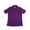 Purple, variant on French Toast - Little Girls SS Interlock Fitted Knit Polo Picot Collar Pink / 3T