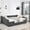Grey, variant on Twin size, tufted daybed with pull - out storage | For a comfortable and organized living room