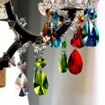 thumbnail image 3 of Candelabro con prismas GOLDENHAITAI, cristal en forma de lágrima, 38 mm, 12 unidades, 3 of 6