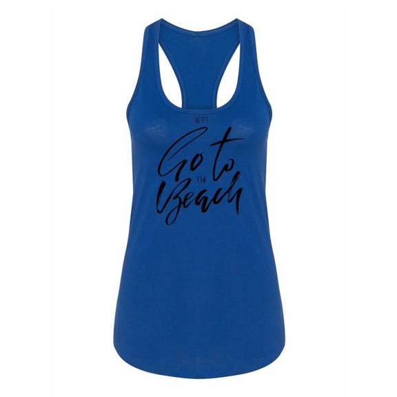 Let's Go To The Beach! Racerback Tank Women -Image by Shutterstock, Female Medium