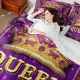 thumbnail image 4 of Feelyou Fashion Crown Bedding Comforter Set 7pcs, Couple Anniversary King Bedding Sets, 4 of 8