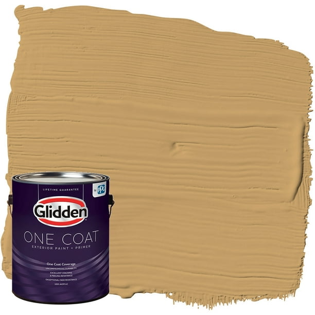 Glidden One Coat Exterior Paint and Primer, Good Life / Brown, Gallon