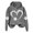 Gray, variant on LOVZFMLL Sweatshirt for Women Heart Print Long Sleeve Loose Fit Cute Fall Clothes 2025 Women Fashion Hooded Pullover Comfort
