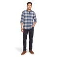 thumbnail image 3 of Chaps Men's and Big Men's Comfort Stretch Flannel Shirt, Sizes S-2XL, 3 of 7