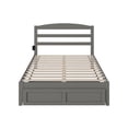 thumbnail image 6 of Full Bed with Drawer - Coastal Cottage Style Grey Bedroom Furniture, 6 of 7