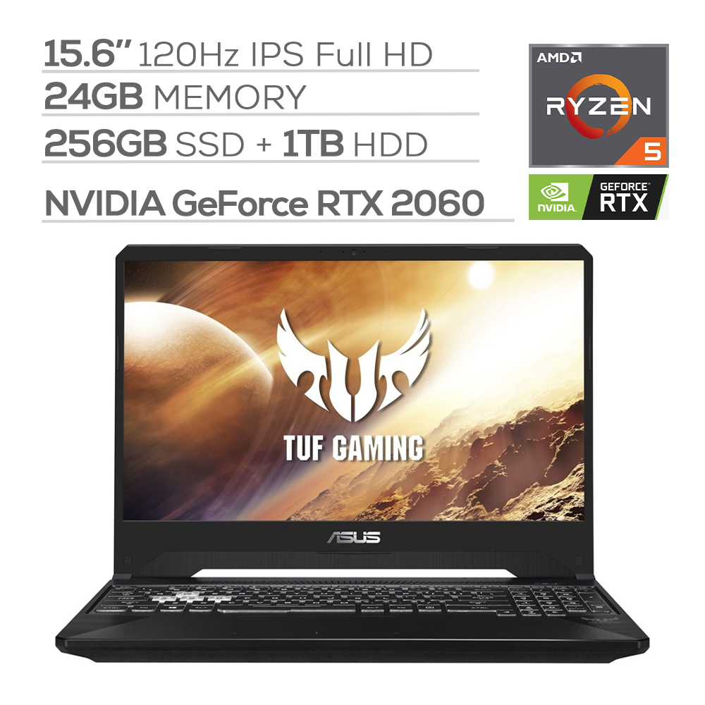 ASUS VR Ready Gaming Laptop 15.6" 120Hz FHD IPSType, GeForce RTX 2060