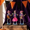thumbnail image 4 of Halloween Decor Animated Singing Dancing Skeleton Spooky Decor Halloween Table Decor Halloween Gift Battery Operated Tabletop Figurine Holiday Party Decoration, 4 of 5