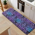 thumbnail image 5 of Purple and Blue Damask Pattern Kitchen Rug Mat,Kitchen Runner Rugs Non Skid Washable,Decorative Kitchen Floor Mats for Kitchen,Sink,Laundry,17"x47.2", 5 of 7