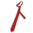 thumbnail image 4 of Mens Solid Red Ties Necktie, 4 of 5