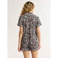 thumbnail image 2 of Joyspun Women's Dreamy Soft Collection Notch Collar Top and Shorts Pajama Set, 2-Piece, Sizes XS-3X, 2 of 6