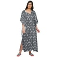 thumbnail image 4 of Moomaya Kimono Kaftan de Maternité en Coton pour Femmes Longue Robe Maxi Vêtements, 4 of 5